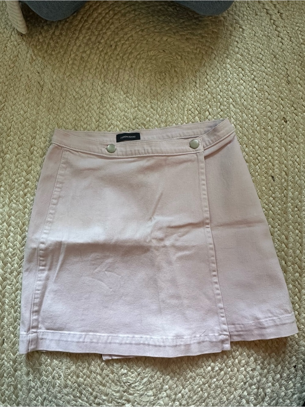 J. Crew Light Pink Mini Wrap Skirt